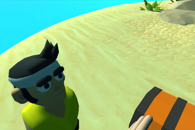 Appearing as an avatar, the therapist interacts directly with the learner in VR.